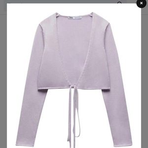 KNIT WRAP TOP | ZARA